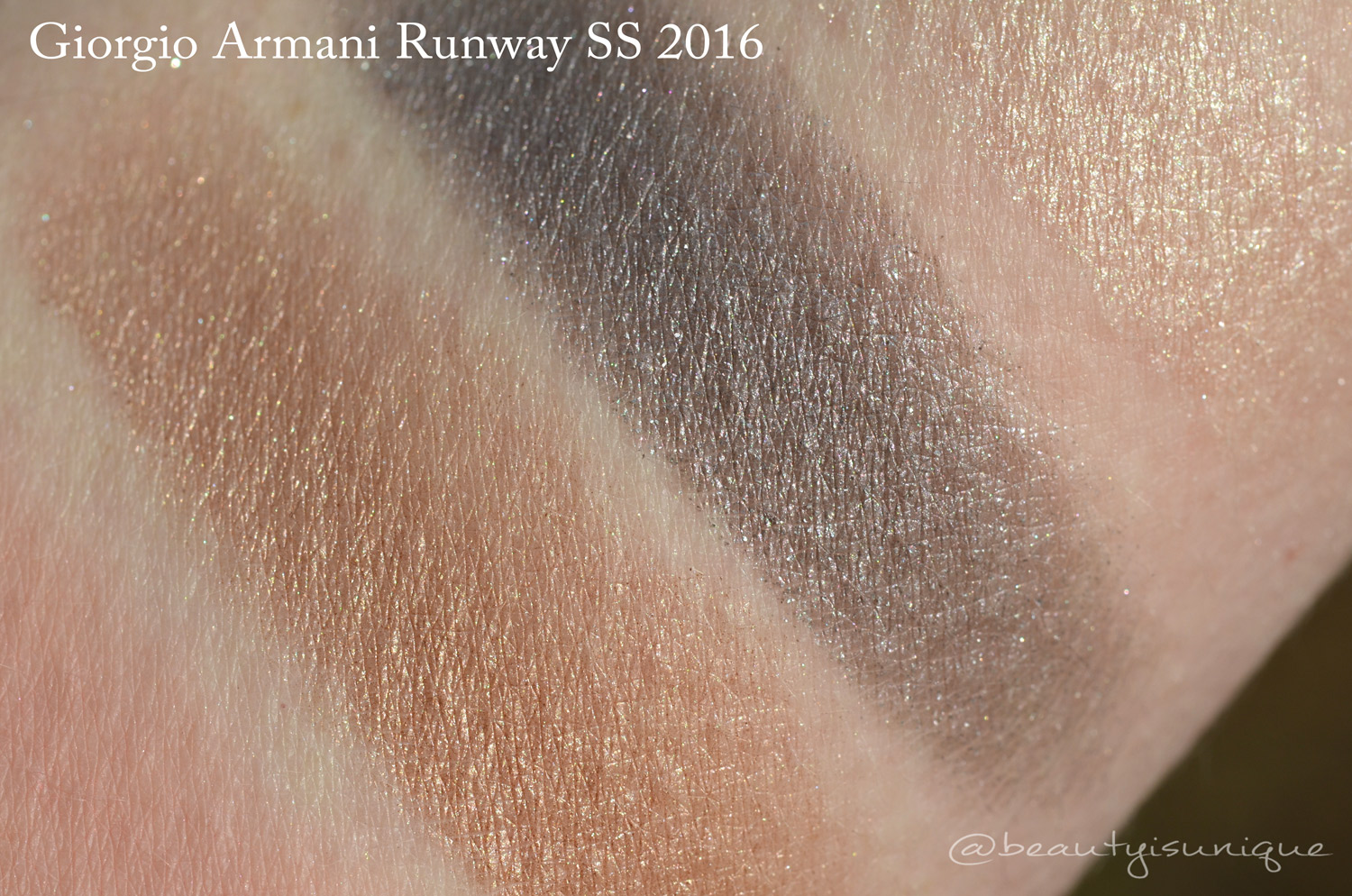 Armani Runway Palette SS 2016 swatches