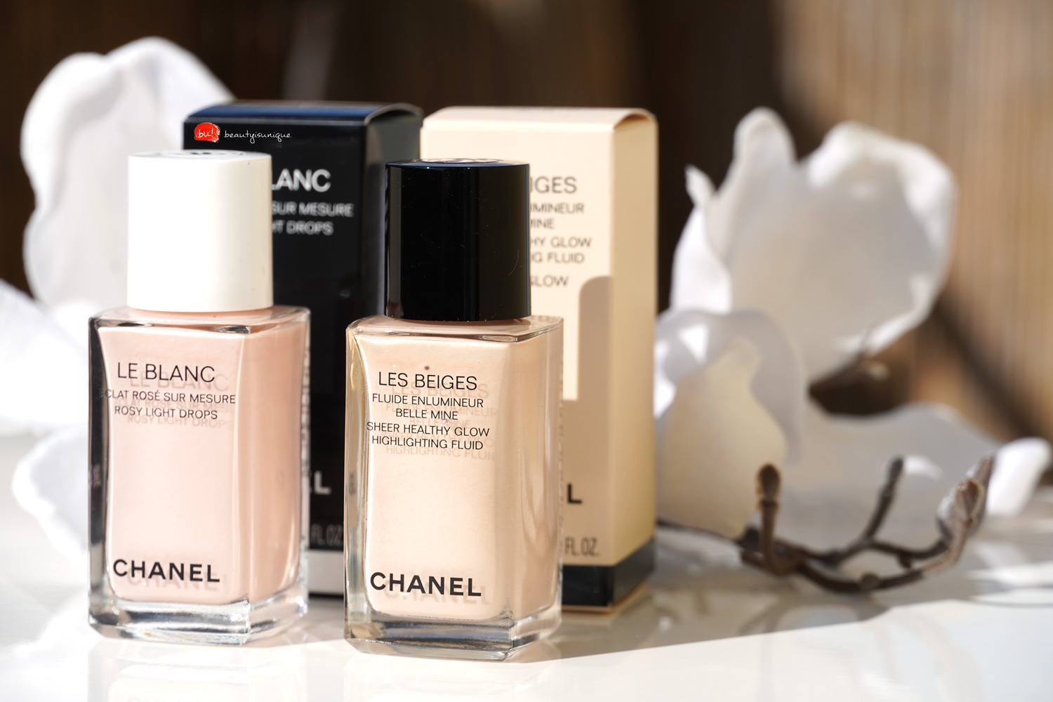 CHANEL Le Blanc Rosy Light Drops & Les Beiges Pearly Glow · the beauty  endeavor